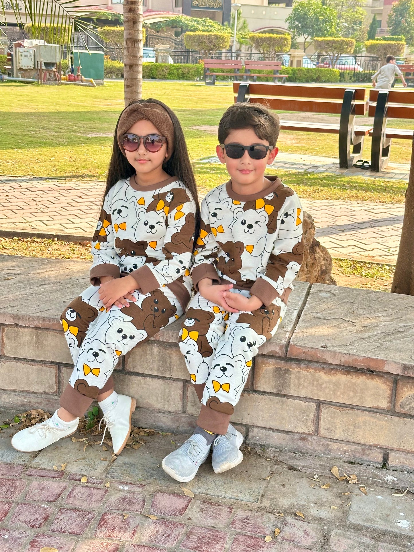 Multi Bear Printed Kids Winter Suit (Each)