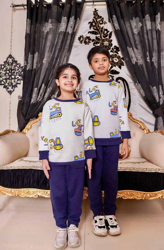 Truck Printed Kids Winter Suit (Each)