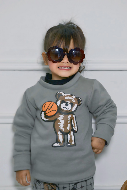 Grey Bear Printed Kids Winter Suit (Each)