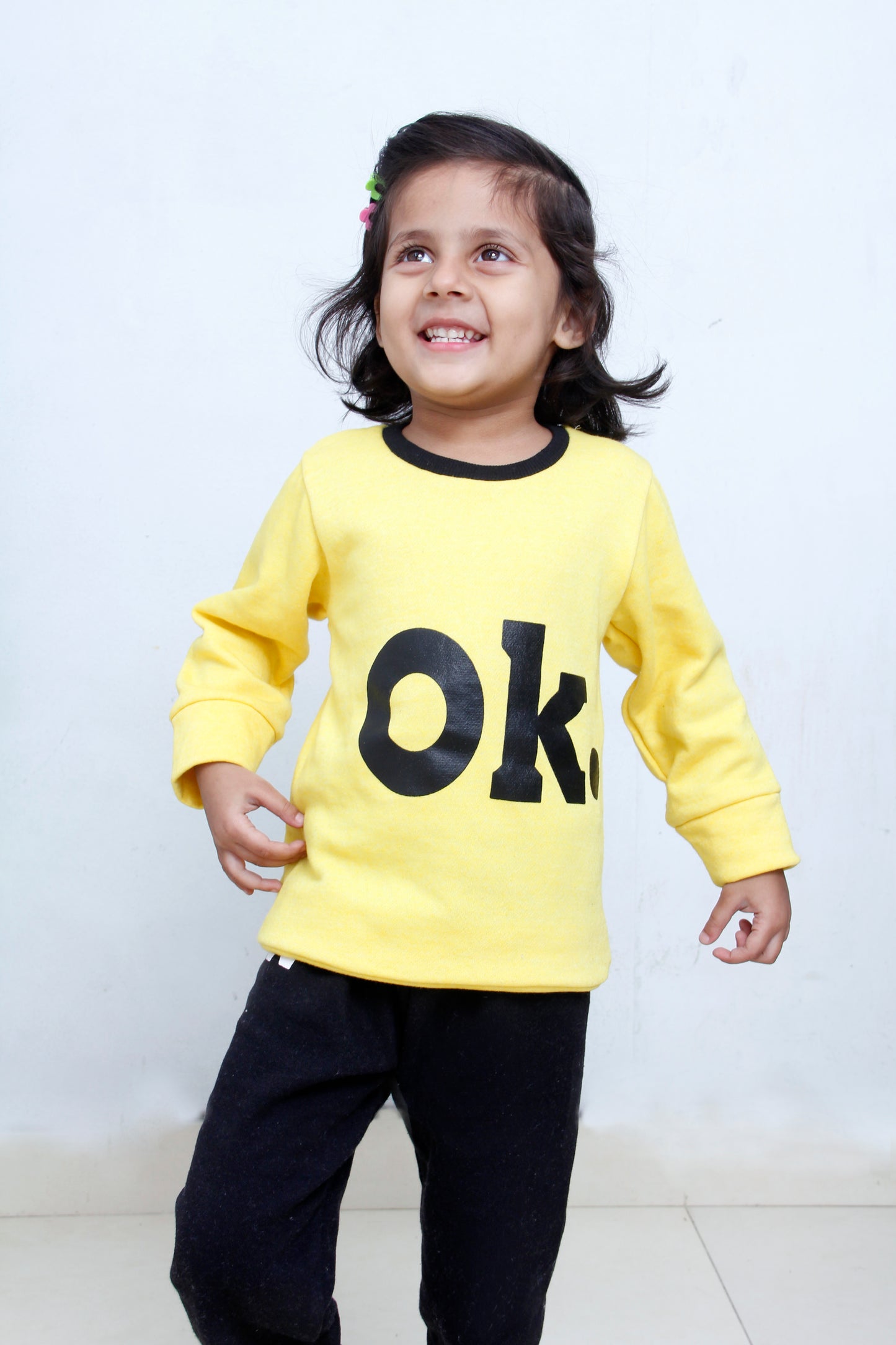 Yellow OK Printed Kids Winter Suit (Each)