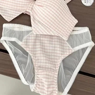 Check Mood Pad Bra Set