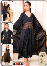 2 Piece Long Inner Gown Nighty 4