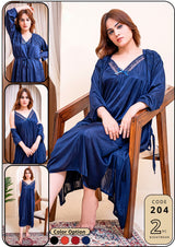 2 Piece Dreamy Gown Nighty 2