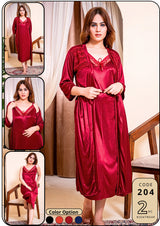 2 Piece Dreamy Gown Nighty 3