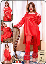 5 Piece Bridal Cami Nighty 3