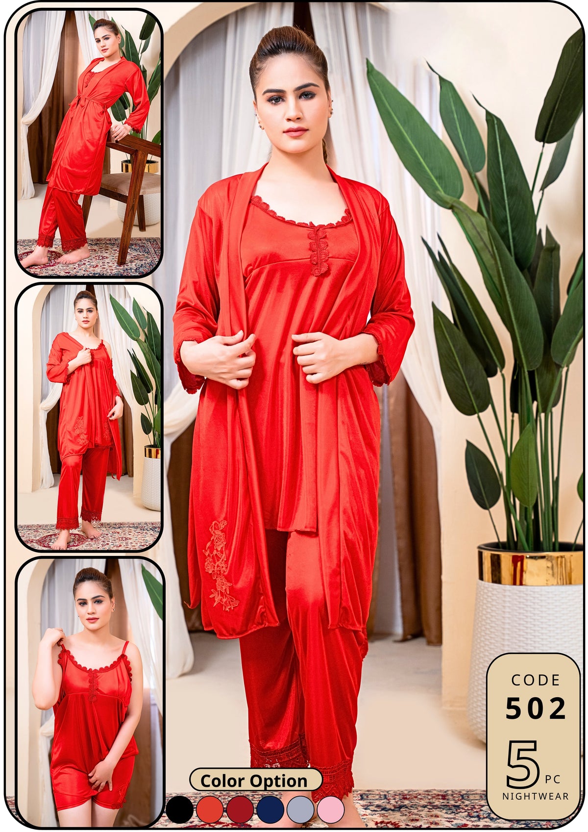 5 Piece Bridal Style Nighty