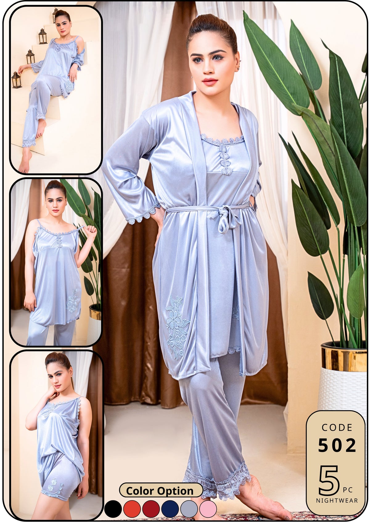 5 Piece Bridal Style Nighty