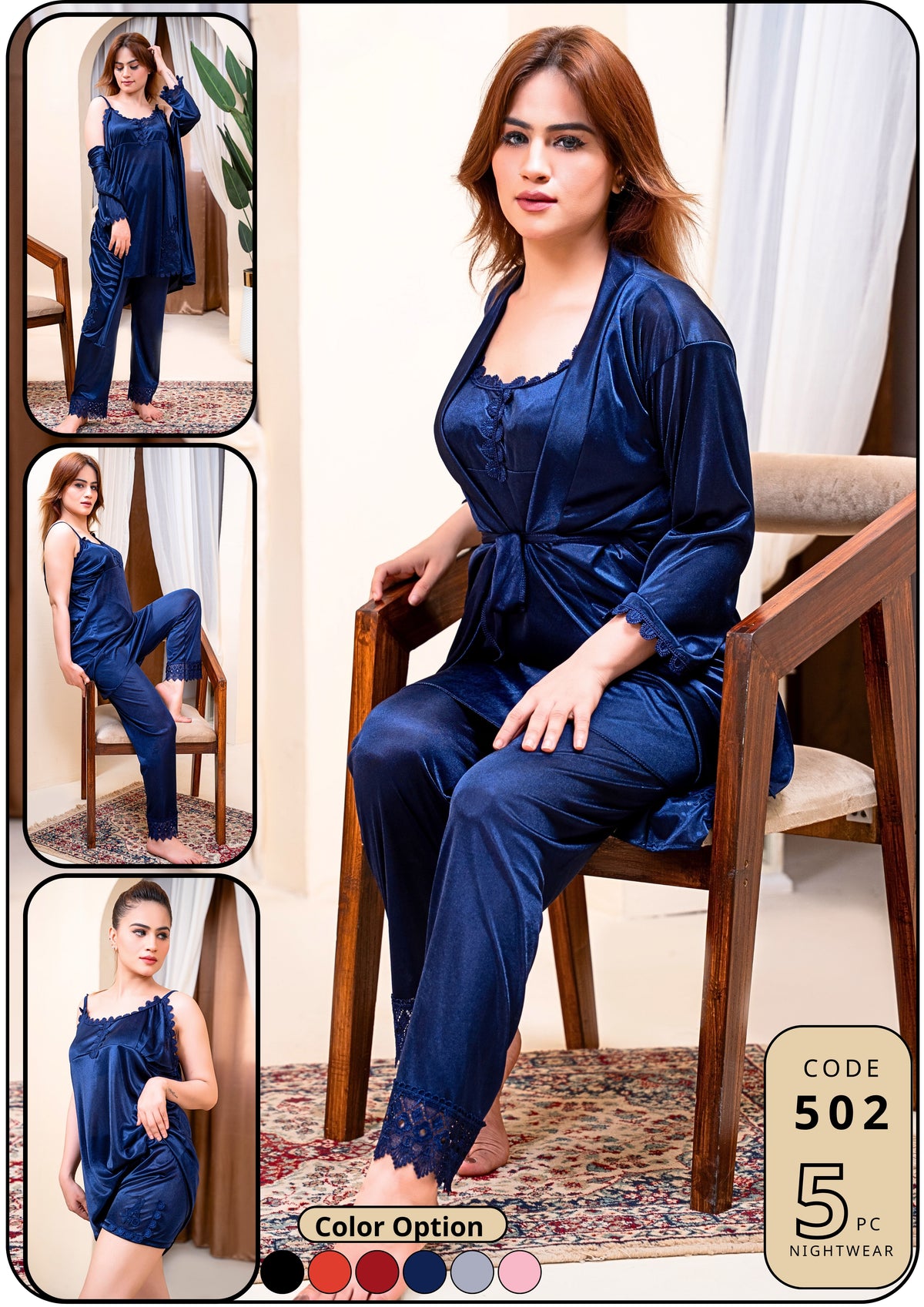 5 Piece Bridal Style Nighty