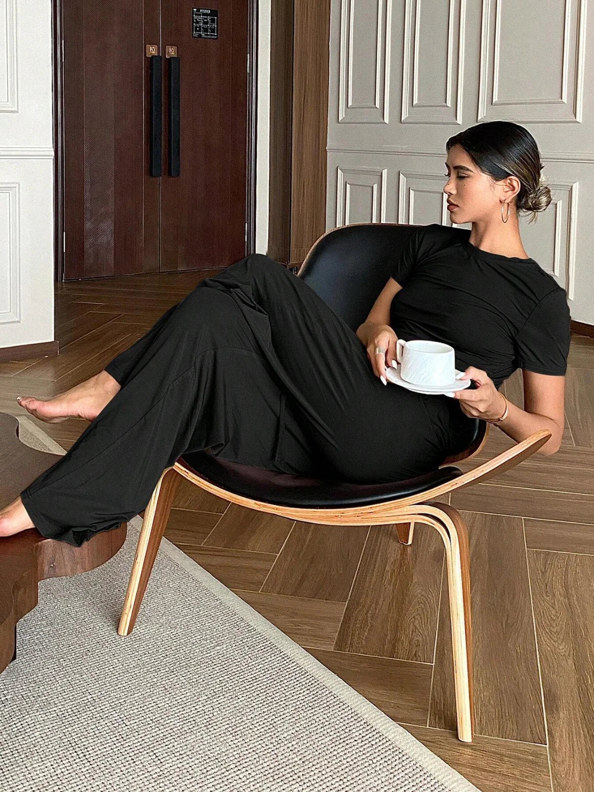 Plain Stylish Night Suit