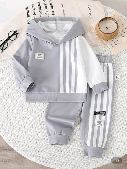 Grey Liner Printed Kids Winter Suit (Each)