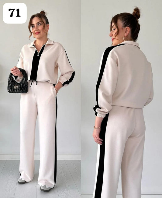 Winter Zipper Panel 2 PC Co-Ord Set