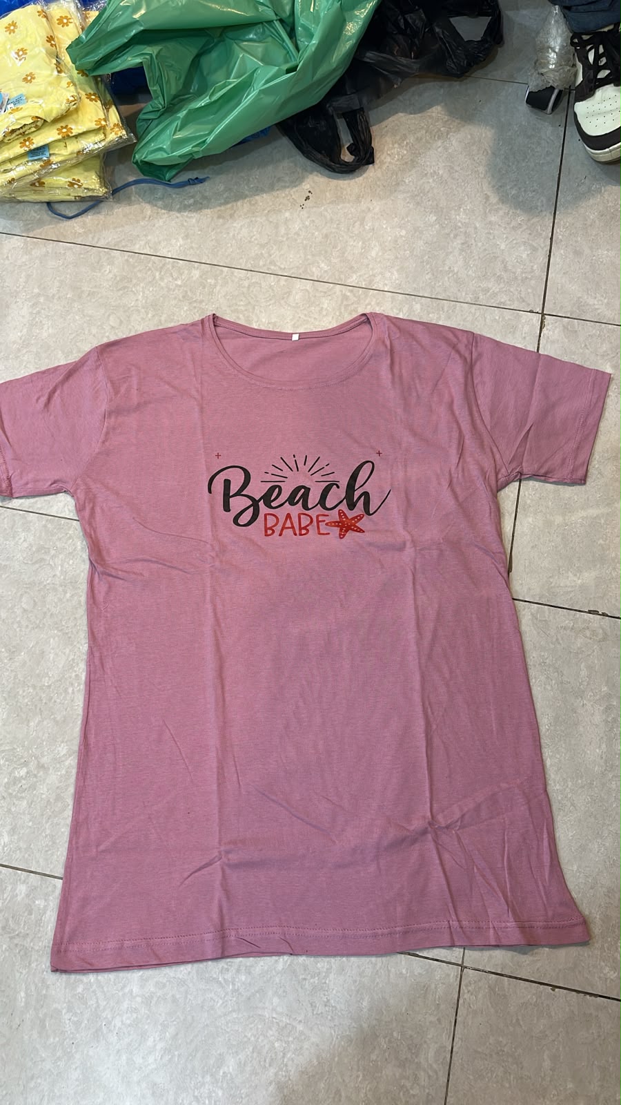 Hooray Printed Grey Long T Shirt