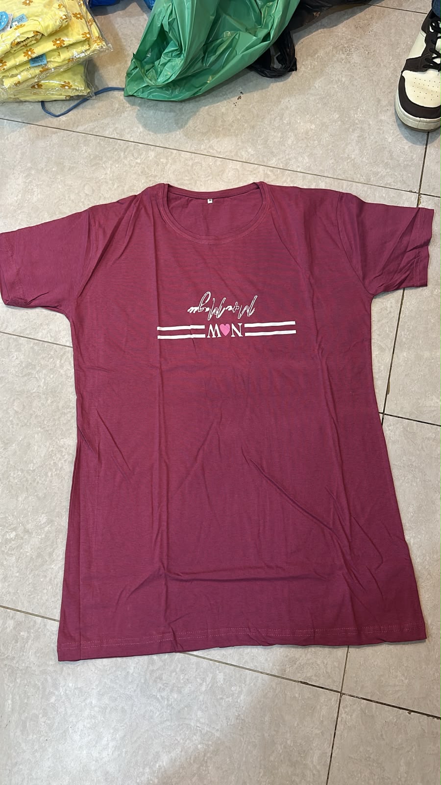 Dream Printed Red Long T Shirt