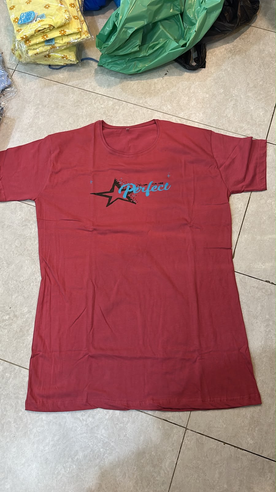 True Dreams Printed Maroon Long T Shirt