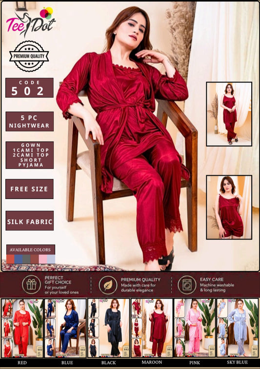 5 Piece Bridal Style Nighty
