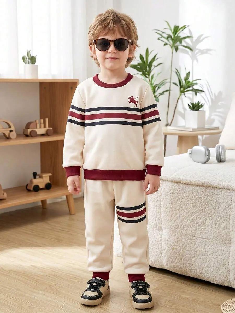 Horse Rider Printed Kids Winter Suit