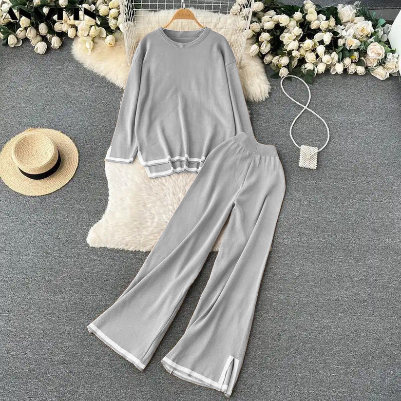 Winter Grey Plazzo Co-Ord Sets