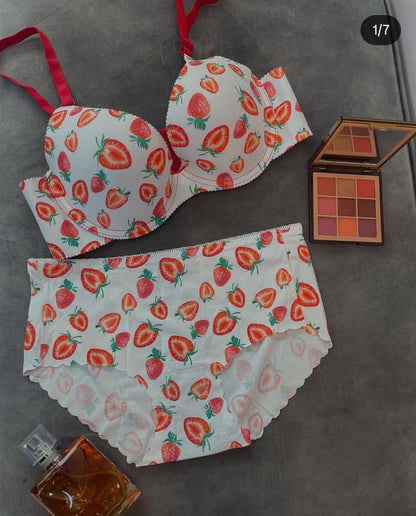 Fruit Style Bra Set