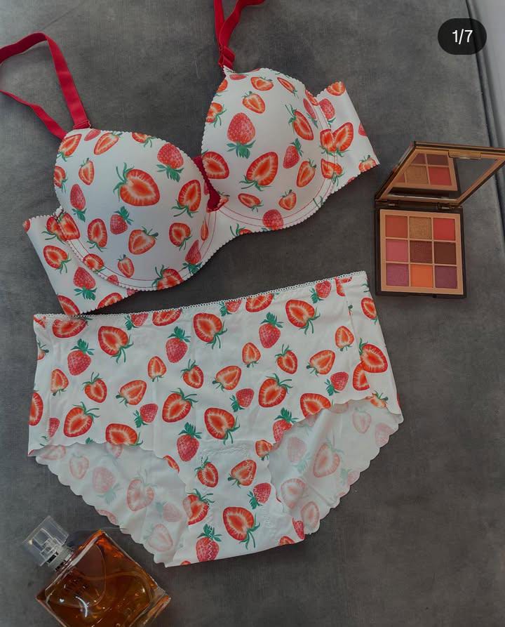 Fruit Style Bra Set