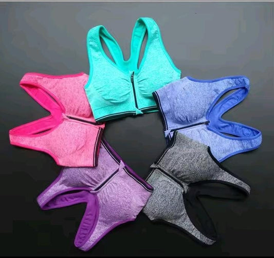 Zip Chic Sports Bra