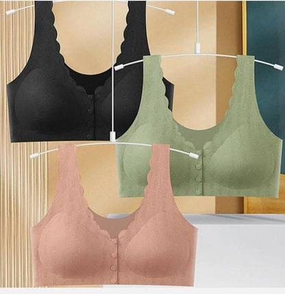 Slim Button Push-Up Bra