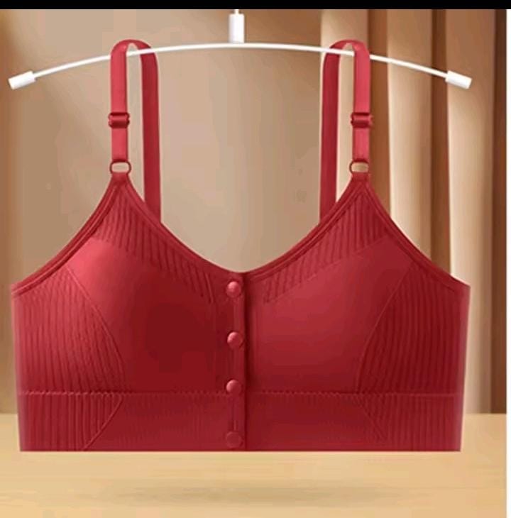 Elegant Button Slim Bra