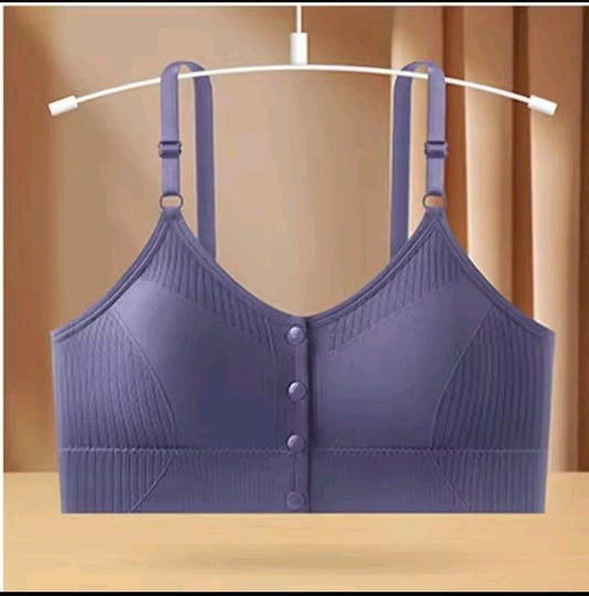 Elegant Button Slim Bra