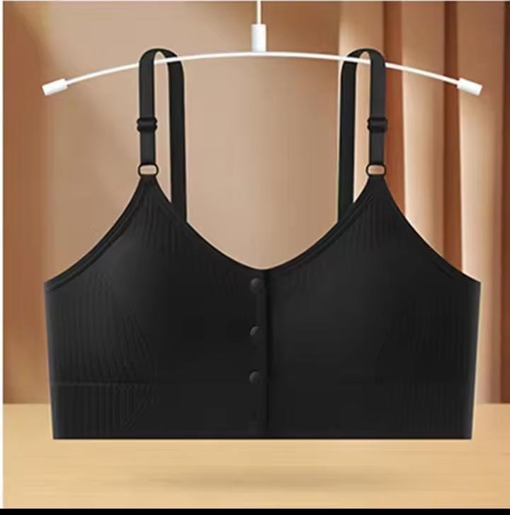 Elegant Button Slim Bra