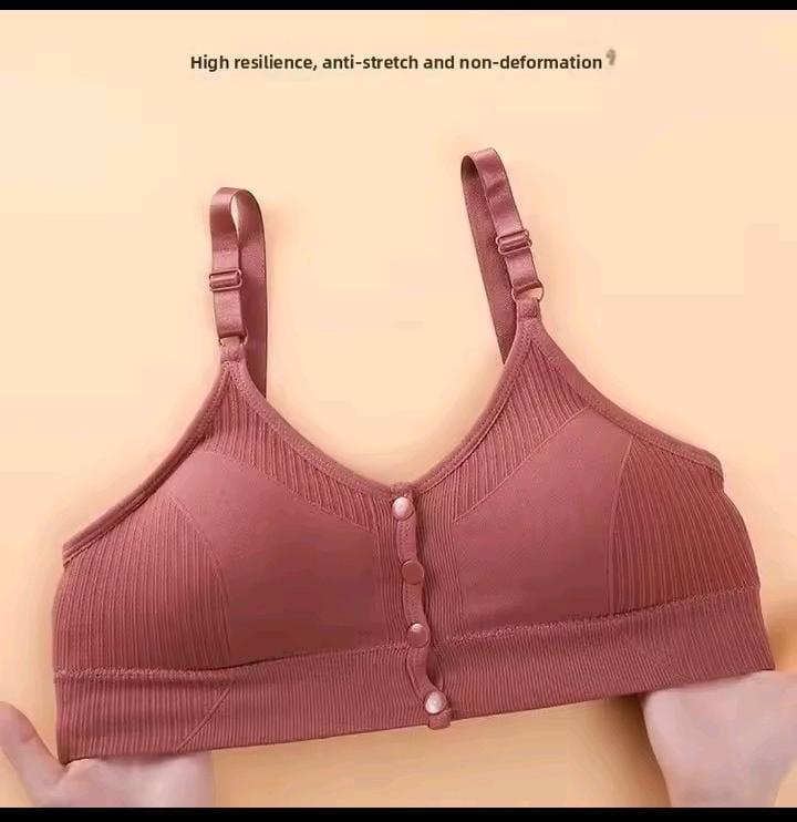 Elegant Button Slim Bra