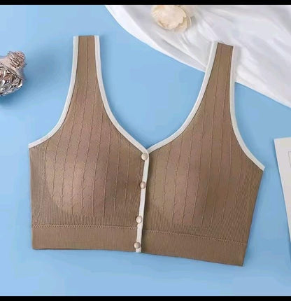 Button Whisper Bra