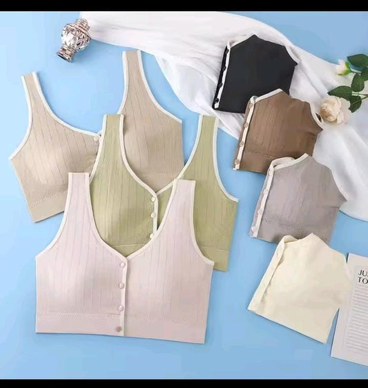 Button Whisper Bra