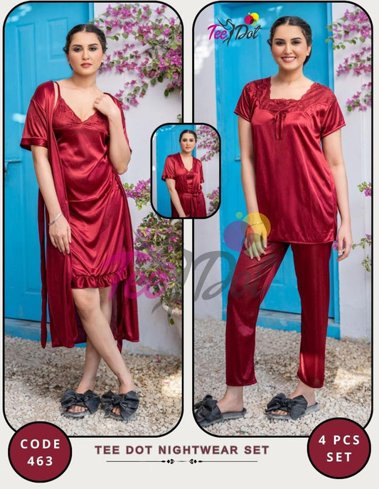 4 Piece Enchanted Bloom Nighty