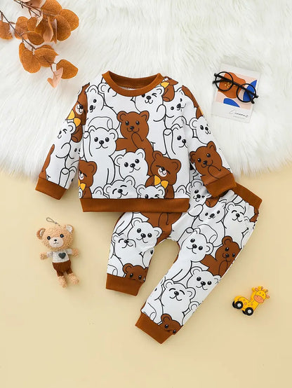 Multi Bear Printed Kids Winter Suit (Each)