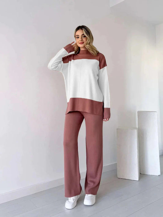 Winter Radish Pink Panel 2 PC Co-Ord Set