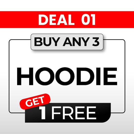 Pack of 3 + Get 1 Free (4 Hoodies) – Deal 1