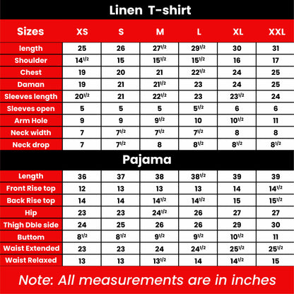 Imported Linen Printed Love Heart PJ Set-LP6