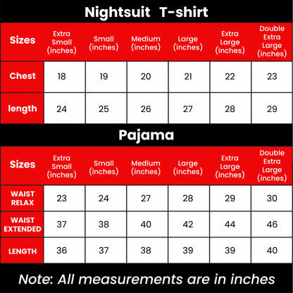 Love More Printed Night Suit