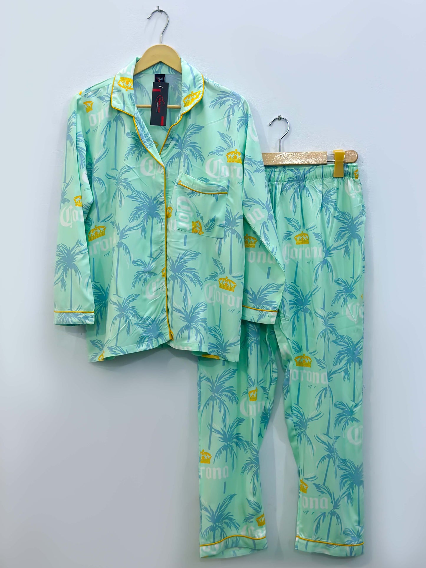 Imported Linen Printed Meadow Bloom PJ Set-LP13