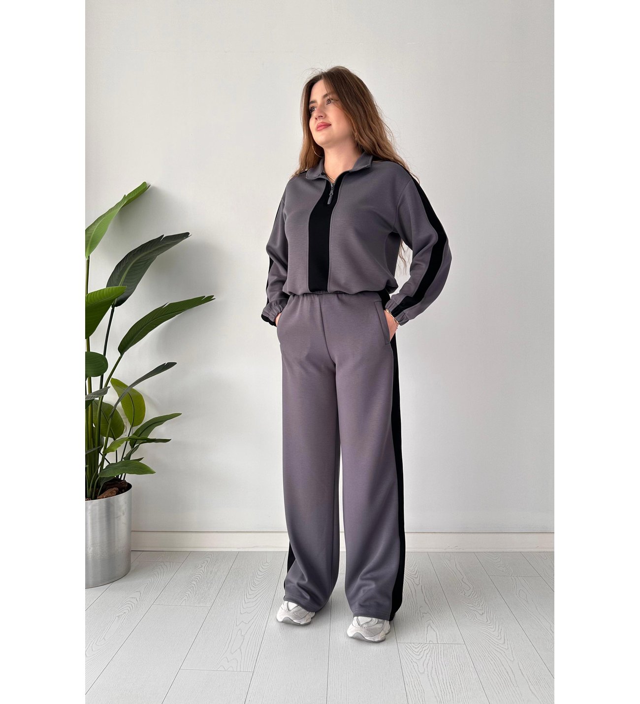 Winter Zipper Panel 2 PC Co-Ord Set
