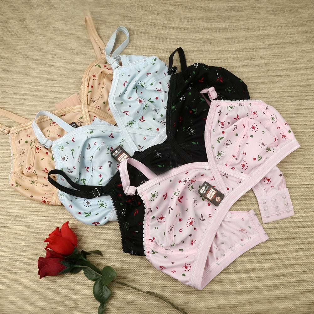 4-Piece Premium Non-Padded Jersey Bra Pack – All-Day Comfort