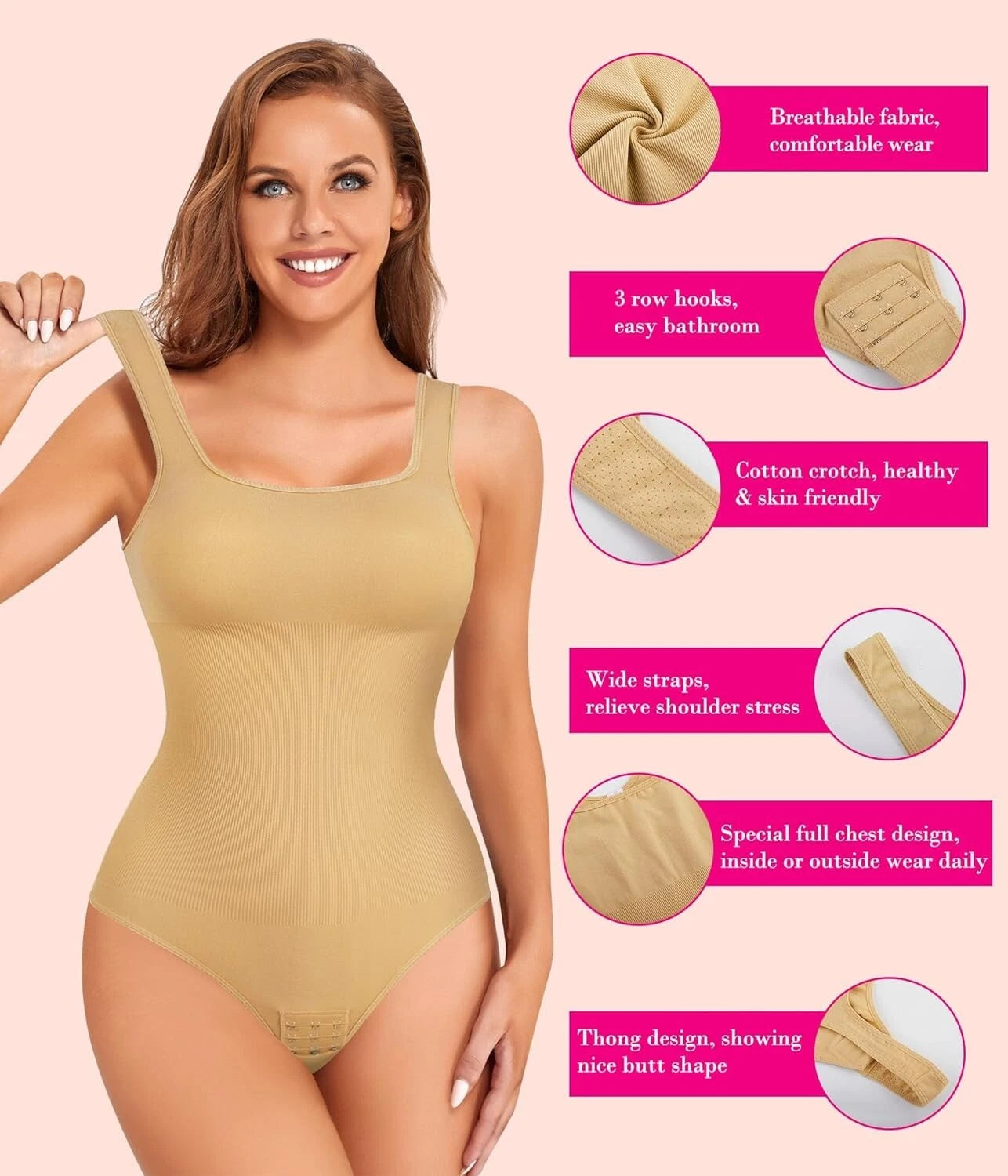 Tummy Control Bodysuit Body Shaper