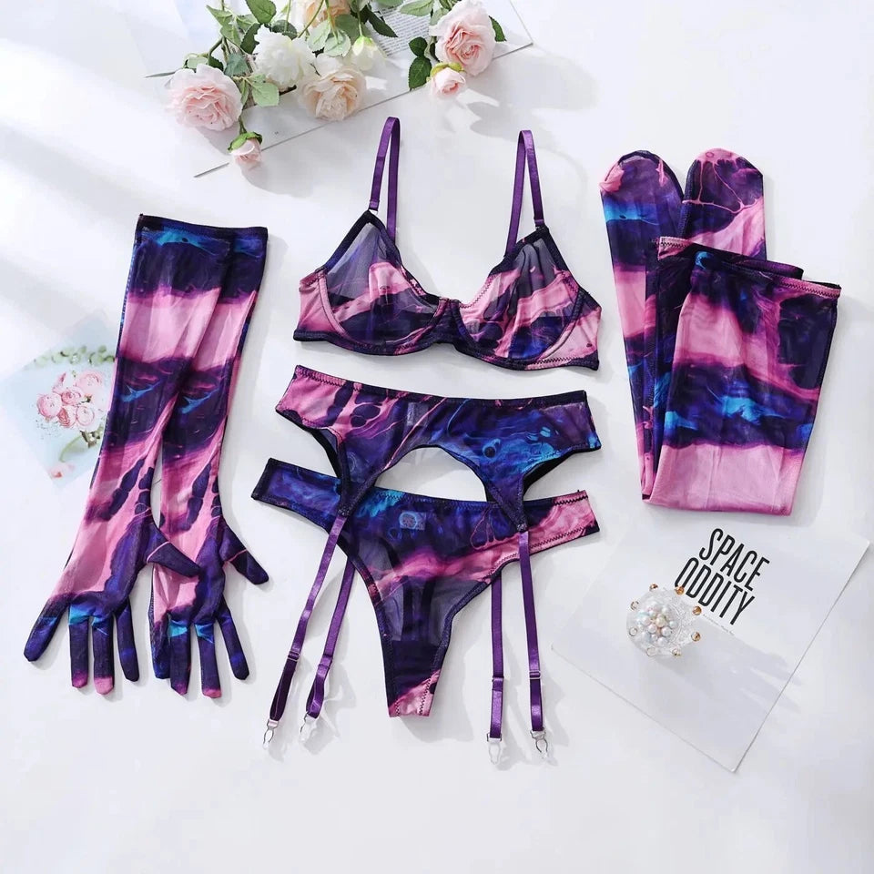 Garter Set – Black Kiss