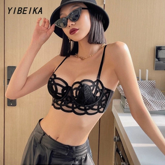 Net See Through Transparent Bra Set