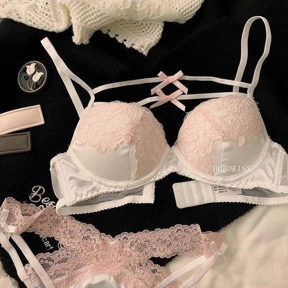 Floral Padded Charm Bra Set