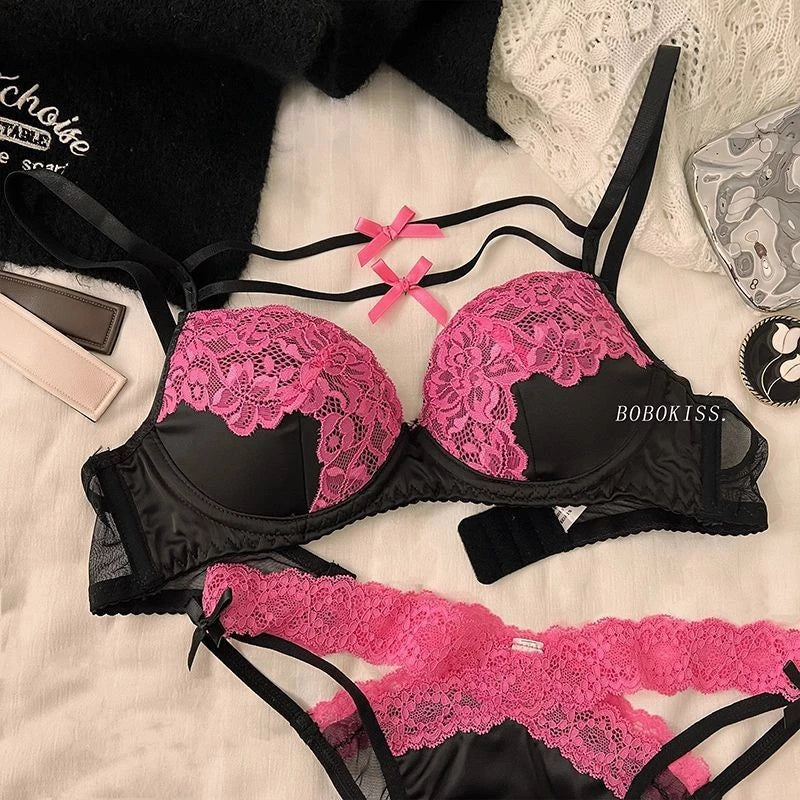 Floral Padded Charm Bra Set