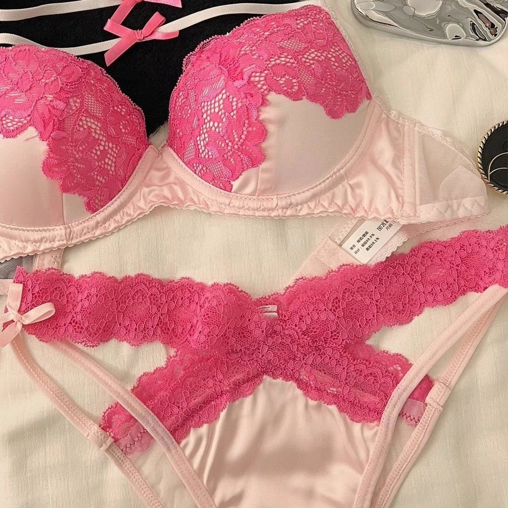Floral Padded Charm Bra Set